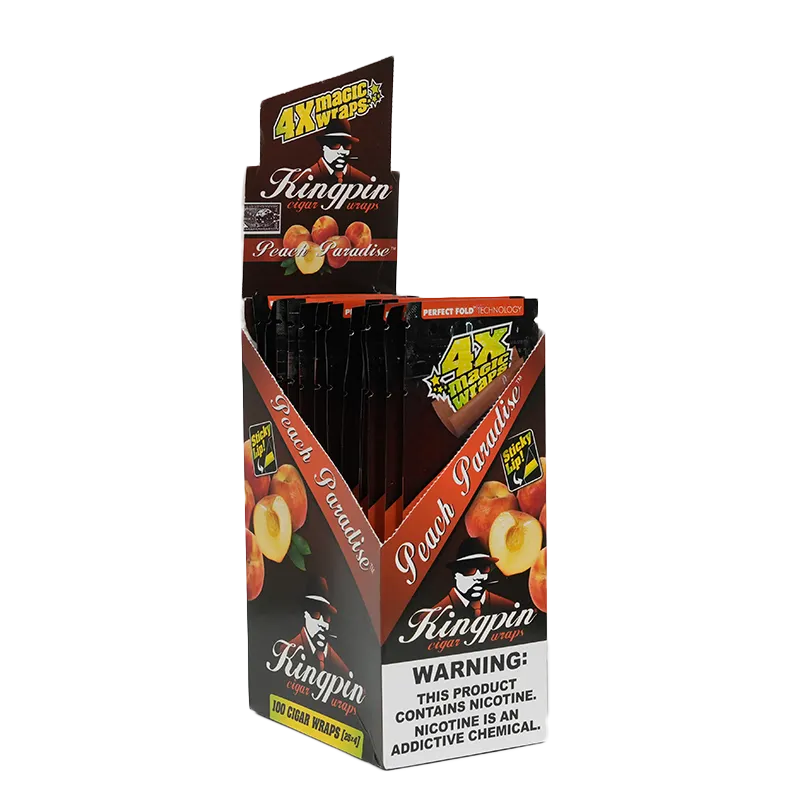 Kingpin Flavored Cigar Wraps (4-Pack | 25-Box)