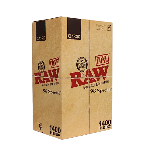 RAW Classic Pre-Rolled Cones (98 Special | 1,400-Pack)