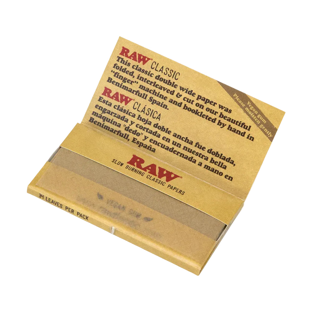 RAW Classic Rolling Papers (Double Wide | 50-Pack)