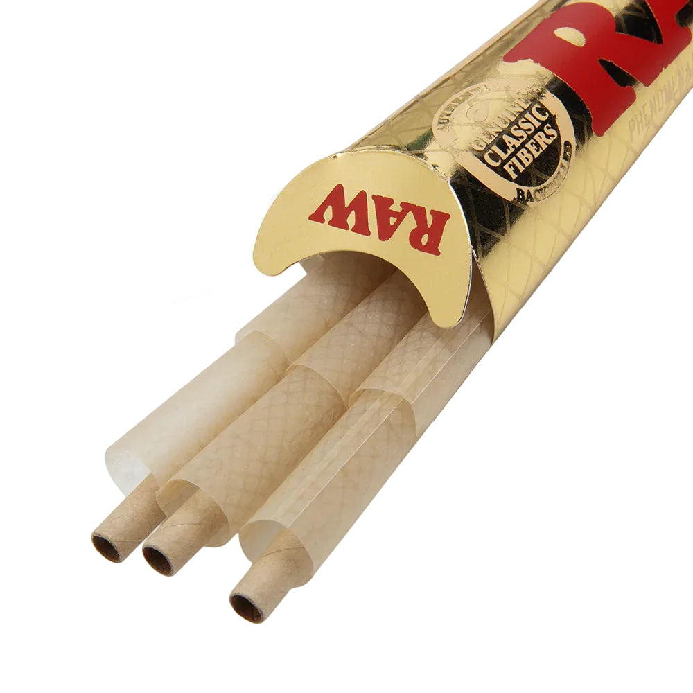RAW Ethereal Classic Pre-Rolled Cones (1 1/4" 6-Pack | 32-Pack)
