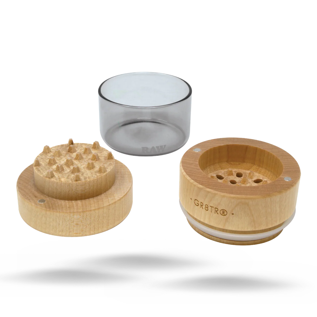 RAW Natural Wood 3-Piece Grinder