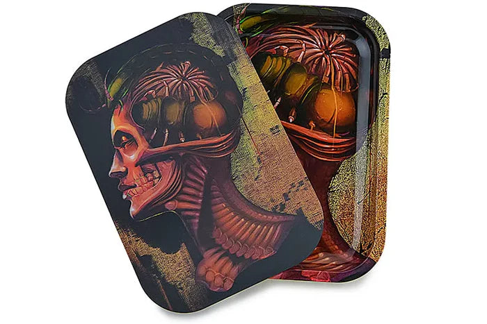 Charola Holográfica 3D con Tapa Magnética (Varios Diseños)