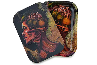 Charola Holográfica 3D con Tapa Magnética (Varios Diseños)