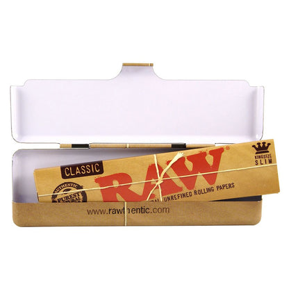 RAW Classic Portapapeles de Metal (King Size Slim | 10-Pack)