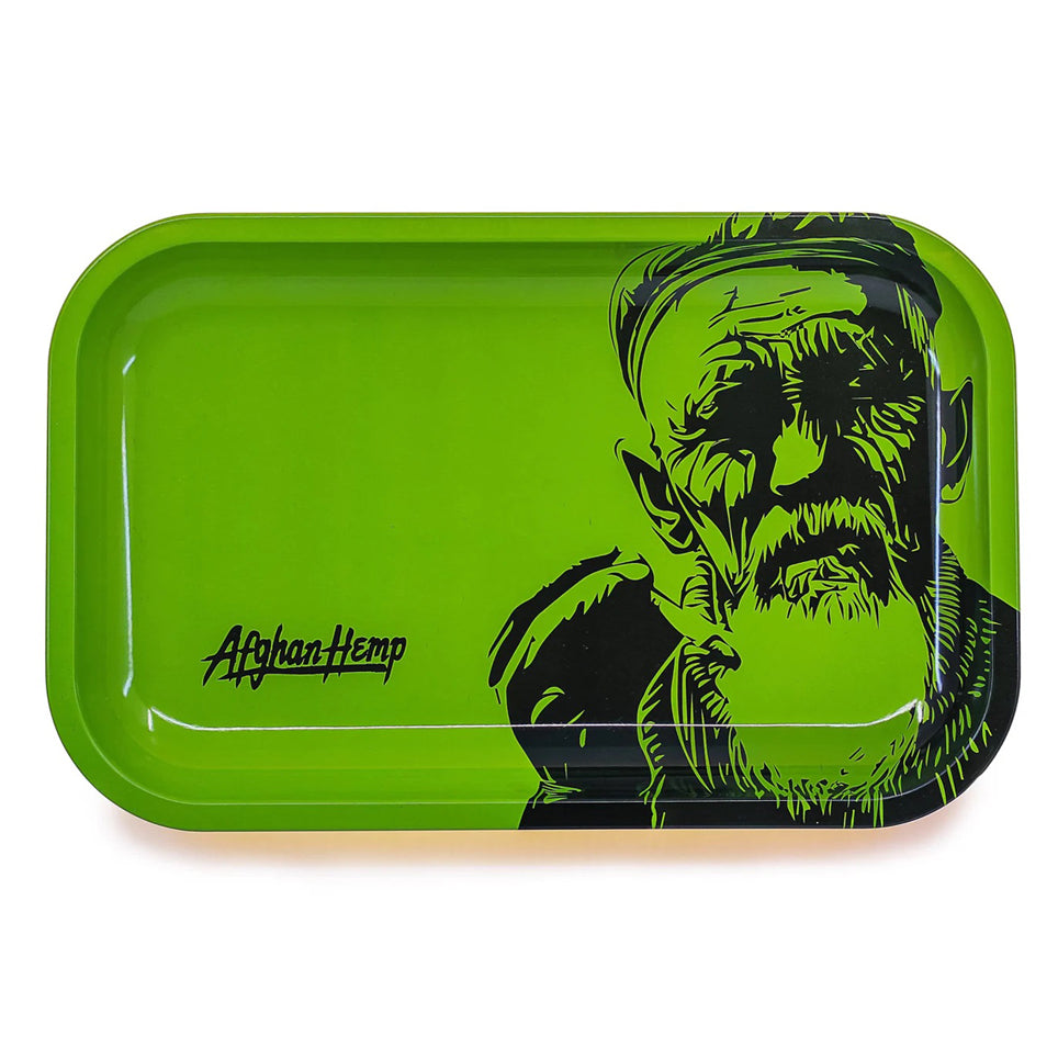Afghan Hemp Metal Rolling Tray (36-Pack)