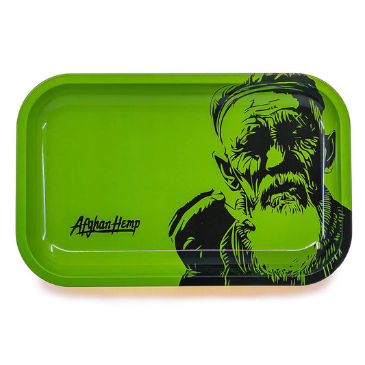 Afghan Hemp Metal Rolling Tray (36-Pack)