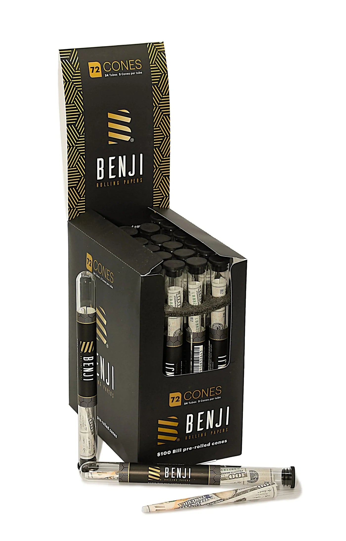 Benji $100 Bill Cones (24-Pack)