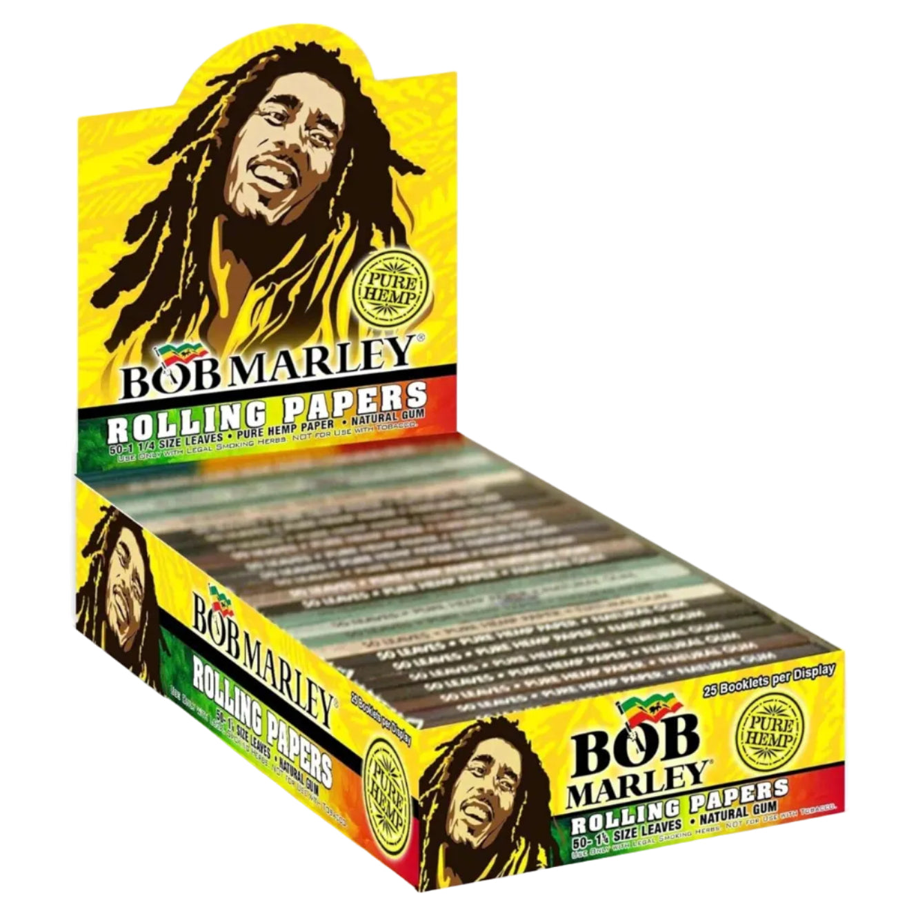 Bob Marley Hemp Papers (1 1/4" | 25-Pack)