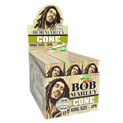 Bob Marley Organic Unbleached Cones (King Size | 33-Pack)