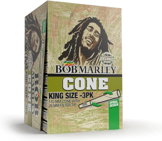 Bob Marley Organic Unbleached Cones (King Size | 33-Pack)