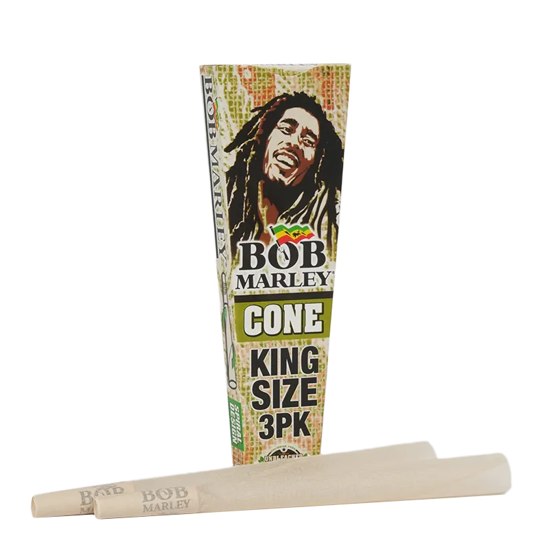 Bob Marley Organic Unbleached Cones (King Size | 33-Pack)
