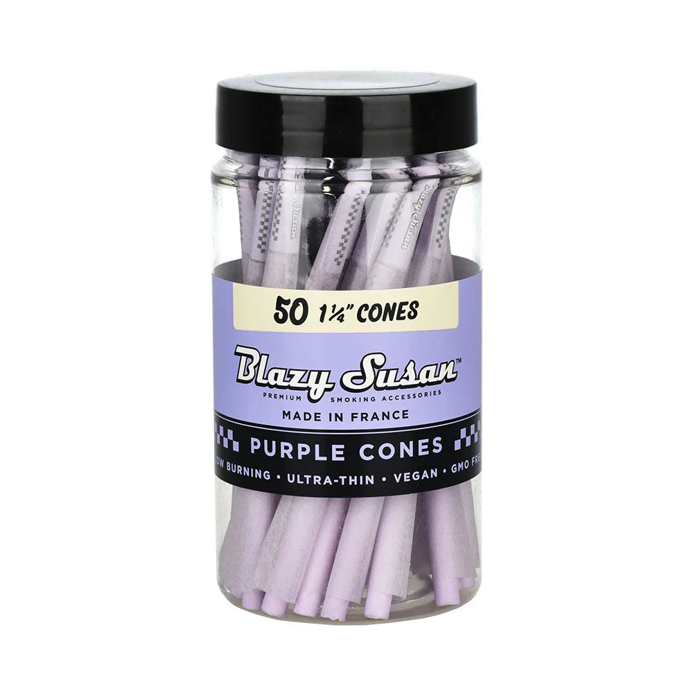 Blazy Susan Purple Pre-Rolled Cones (1 1/4" | 50-Pack)