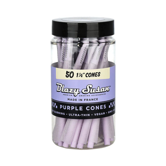 Blazy Susan Purple Pre-Rolled Cones (1 1/4" | 50-Pack)
