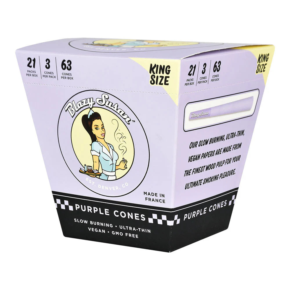 Blazy Susan Purple Pre-Rolled Cones (King Size | 21-Pack)