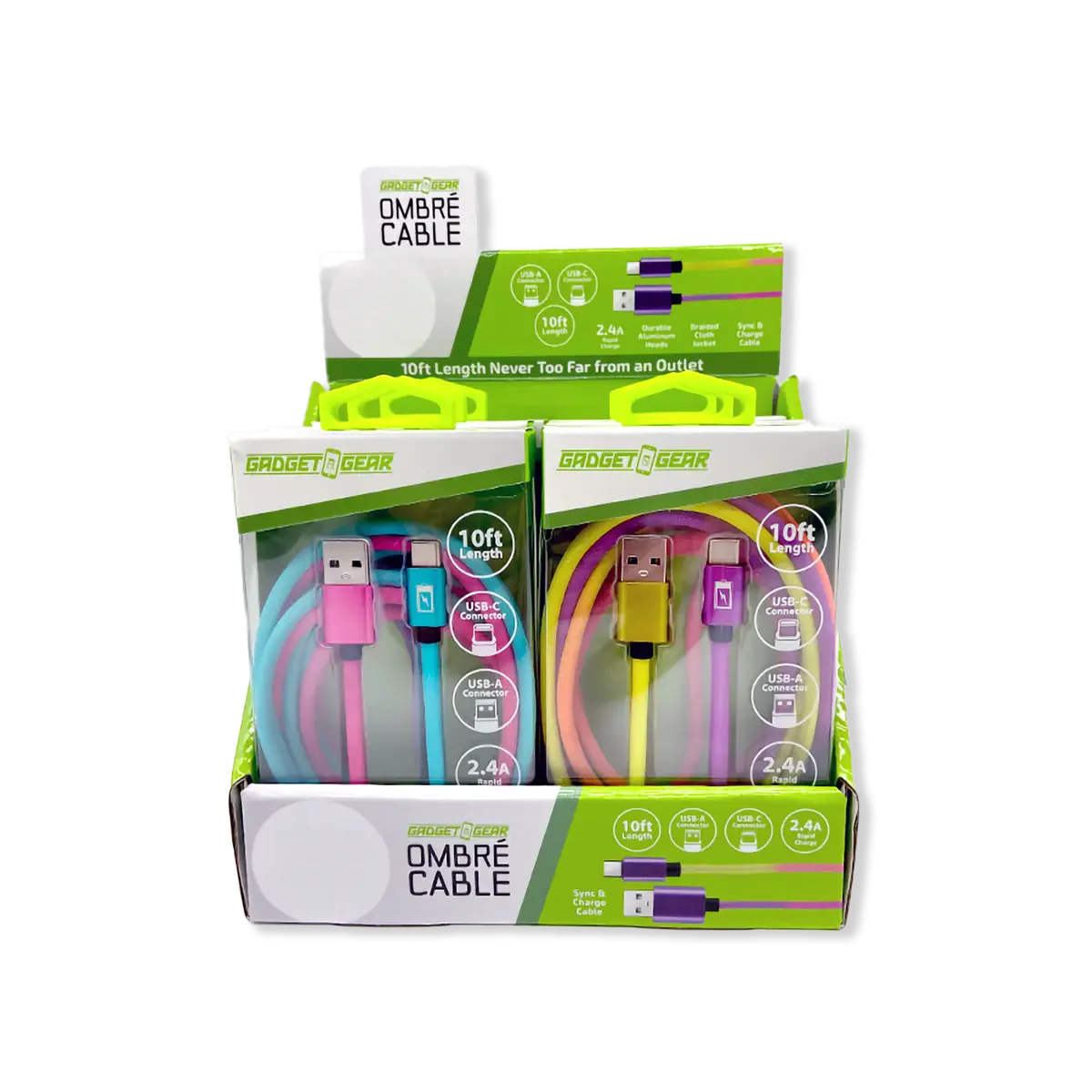 Cable USB-A a USB-C 3 metros (6-Pack)