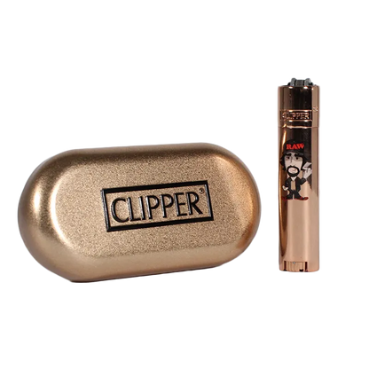 Clipper x RAW Mini Josh Rose Gold Lighter (12-Pack)