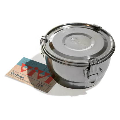 CVault Contenedores de Acero Inoxidable (1/4 oz - 5 lbs +)