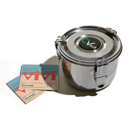 CVault Contenedores de Acero Inoxidable (1/4 oz - 5 lbs +)