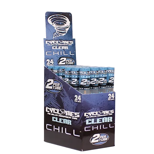 Cyclones Clear Pre-Rolled Flavored Cones (24-Pack)