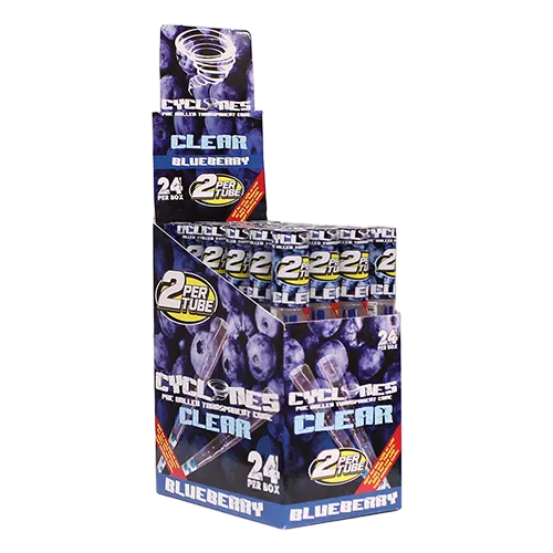 Cyclones Clear Pre-Rolled Flavored Cones (24-Pack)