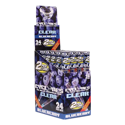 Cyclones Clear Pre-Rolled Flavored Cones (24-Pack)