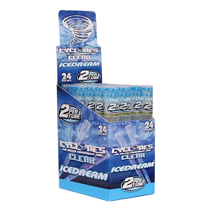 Cyclones Clear Pre-Rolled Flavored Cones (24-Pack)