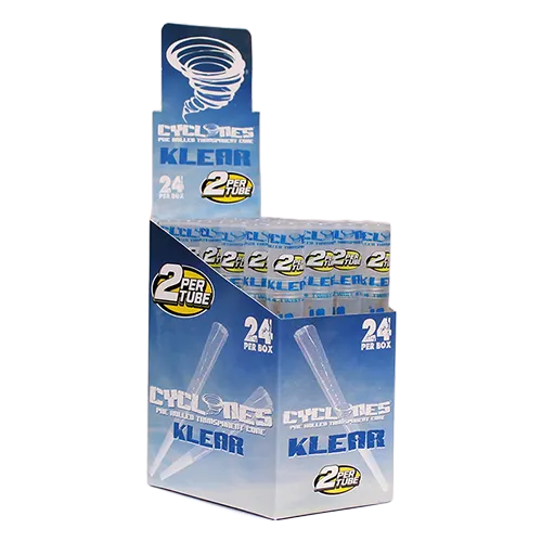 Cyclones Clear Pre-Rolled Flavored Cones (24-Pack)