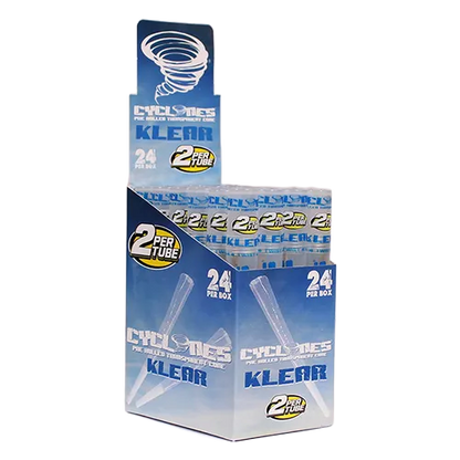 Cyclones Clear Pre-Rolled Flavored Cones (24-Pack)