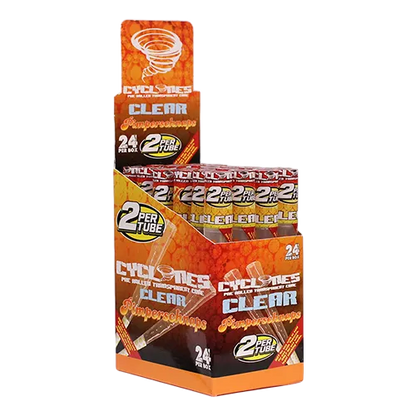 Cyclones Clear Pre-Rolled Flavored Cones (24-Pack)
