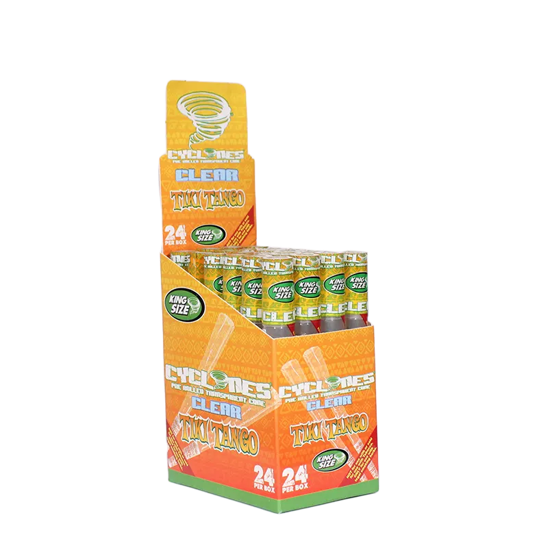 Cyclones Clear Pre-Rolled Flavored Cones (24-Pack)