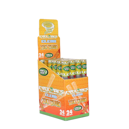 Cyclones Clear Pre-Rolled Flavored Cones (24-Pack)