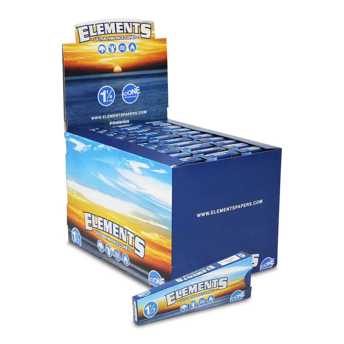 Elements Pre-Rolled Cones (1 1/4" | 30-Pack)