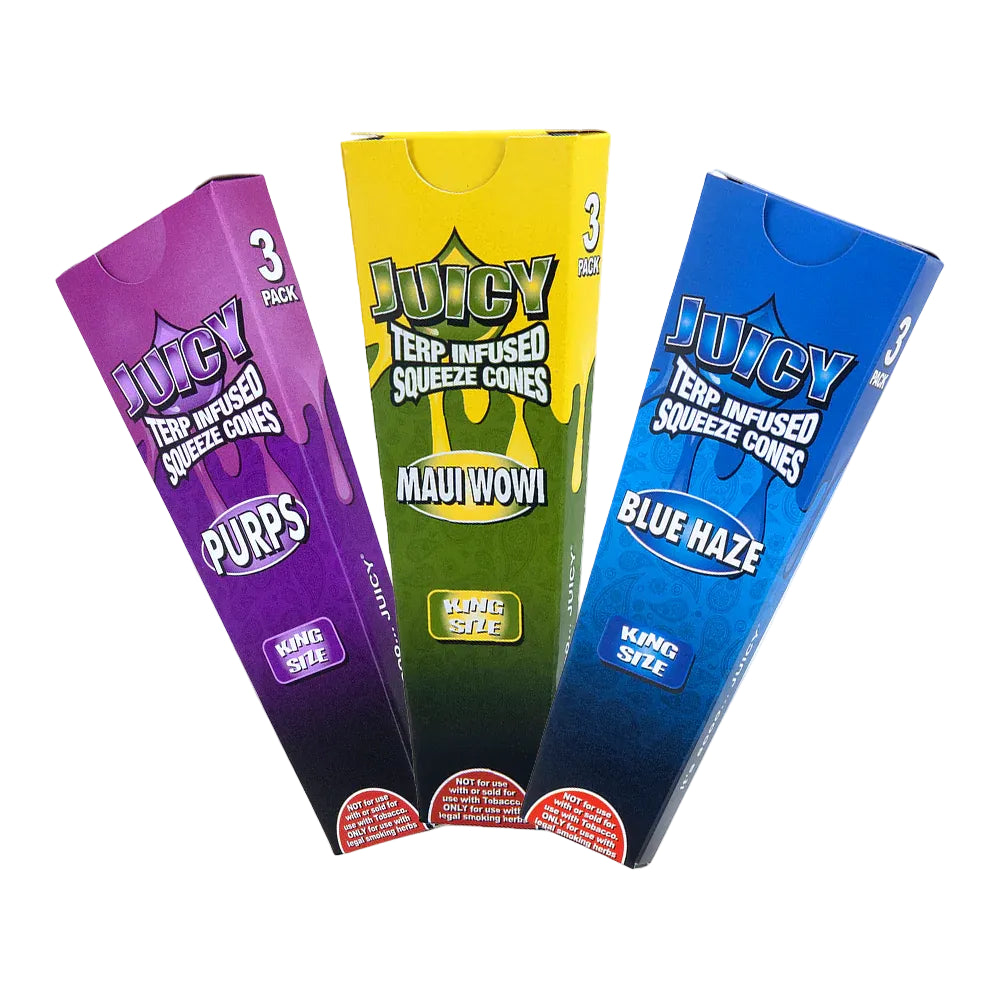 Juicy Jay's Terp Infused Squeeze Cones (King Size | 30-Pack)