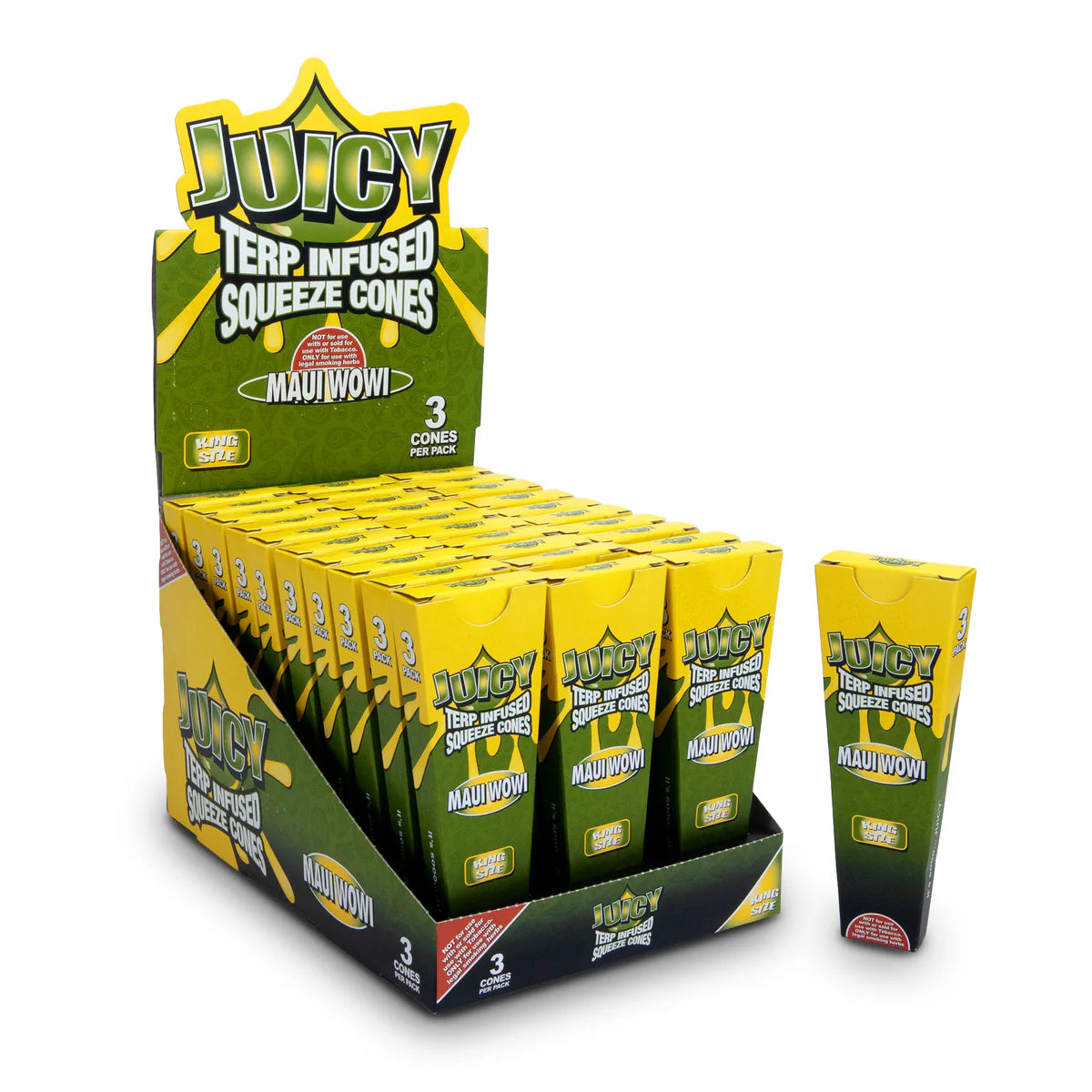 Juicy Jay's Terp Infused Squeeze Cones (King Size | 30-Pack)