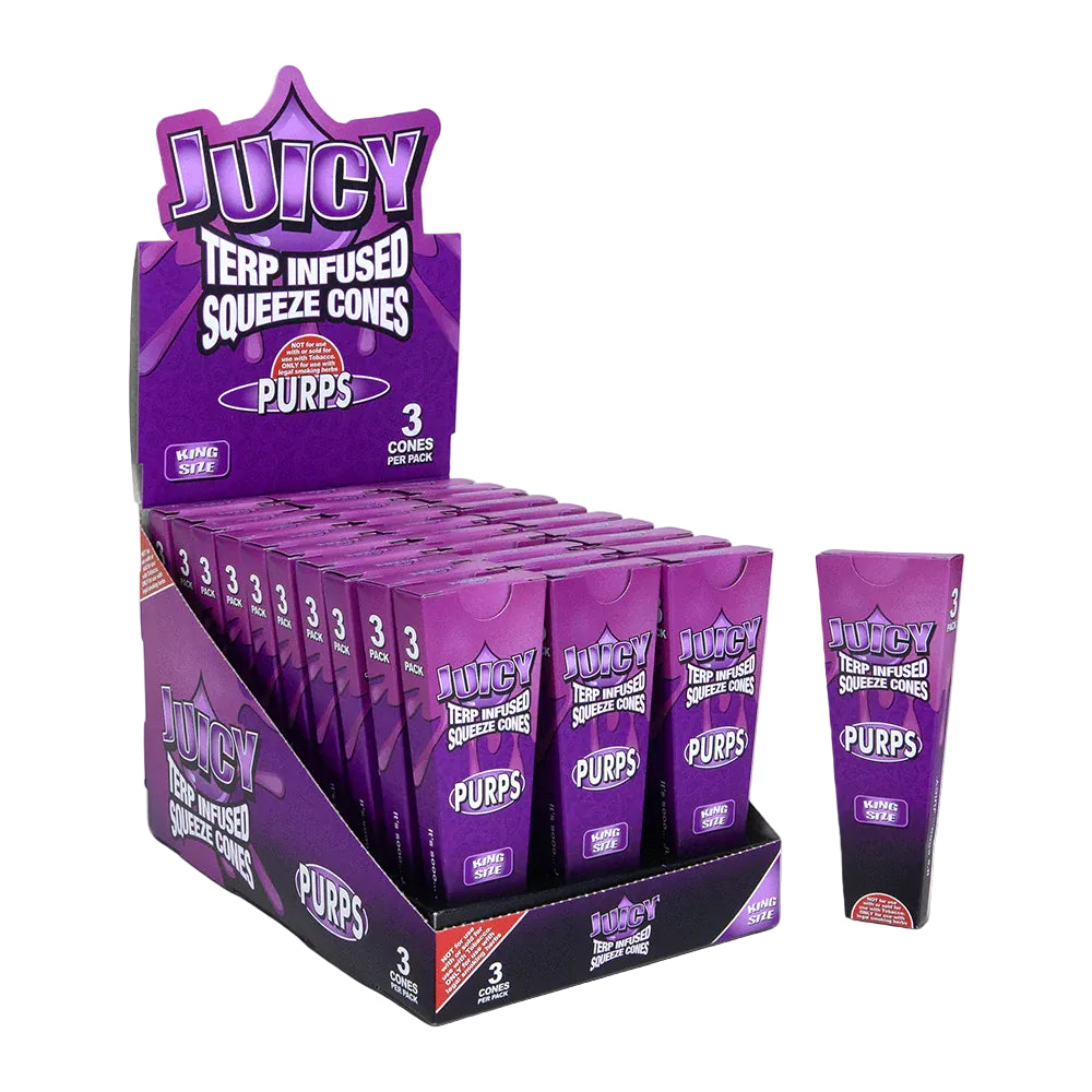 Juicy Jay's Terp Infused Squeeze Cones (King Size | 30-Pack)