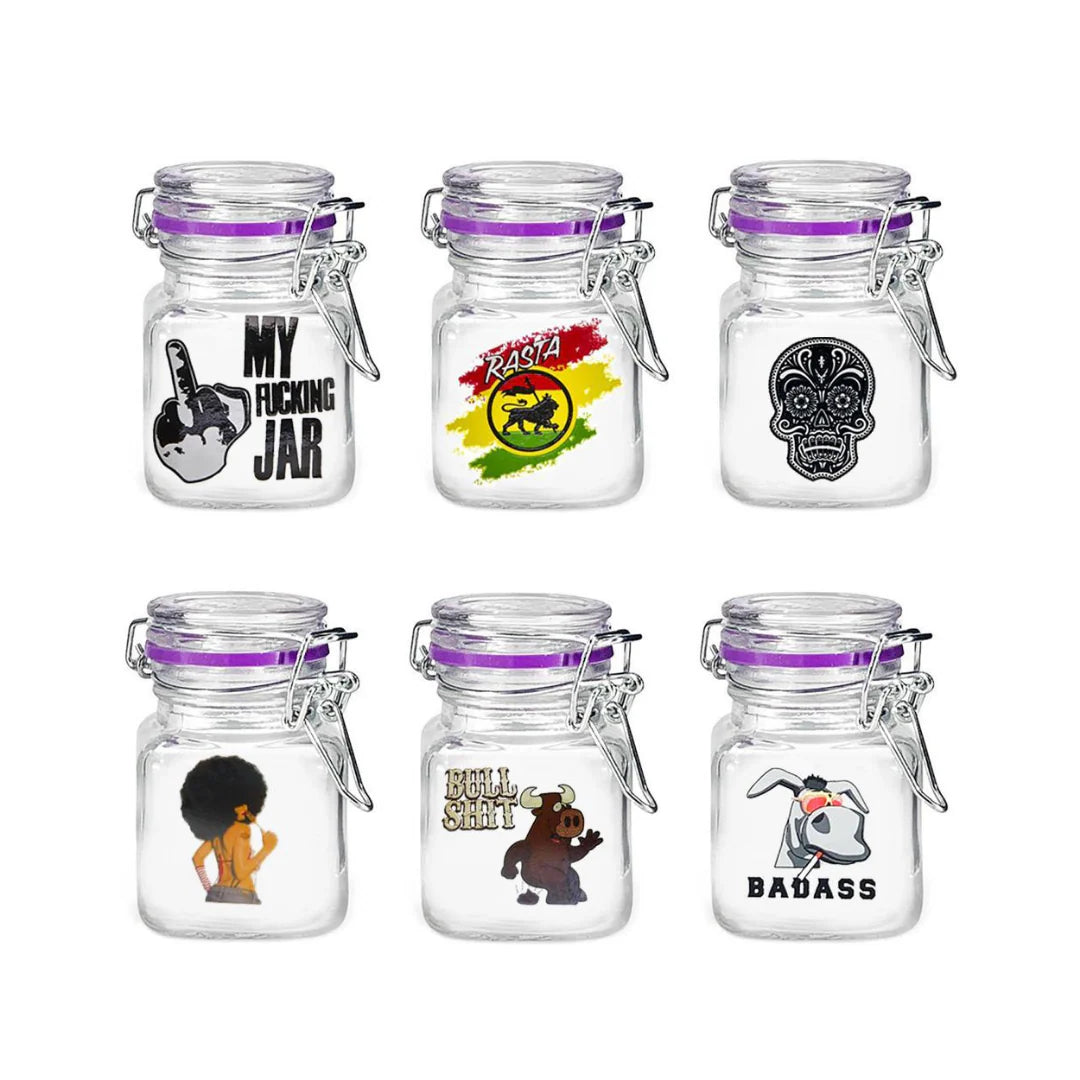 Juicy Jay's Jars Frascos de Cristal (Small | 6-Pack)