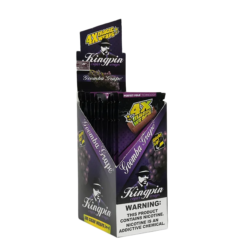Kingpin Flavored Cigar Wraps (4-Pack | 25-Box)
