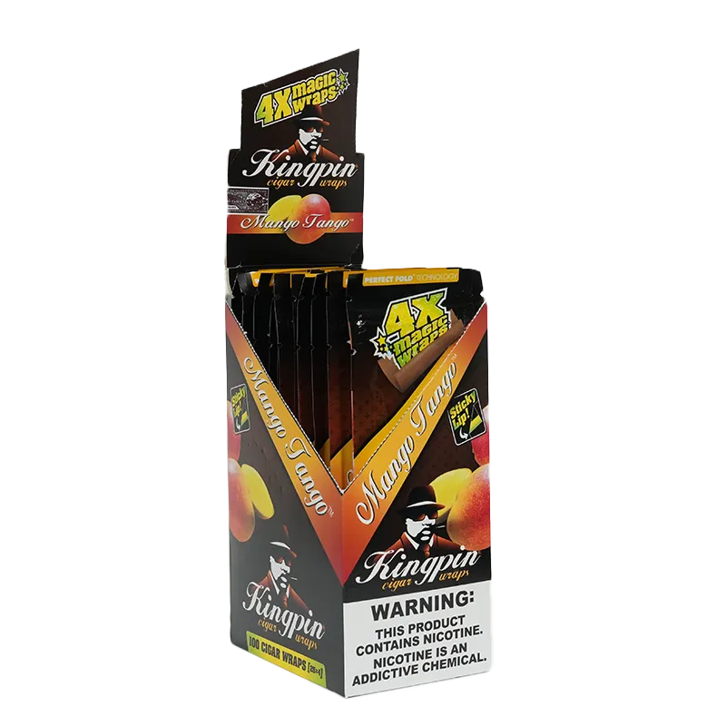 Kingpin Flavored Cigar Wraps (4-Pack | 25-Box)