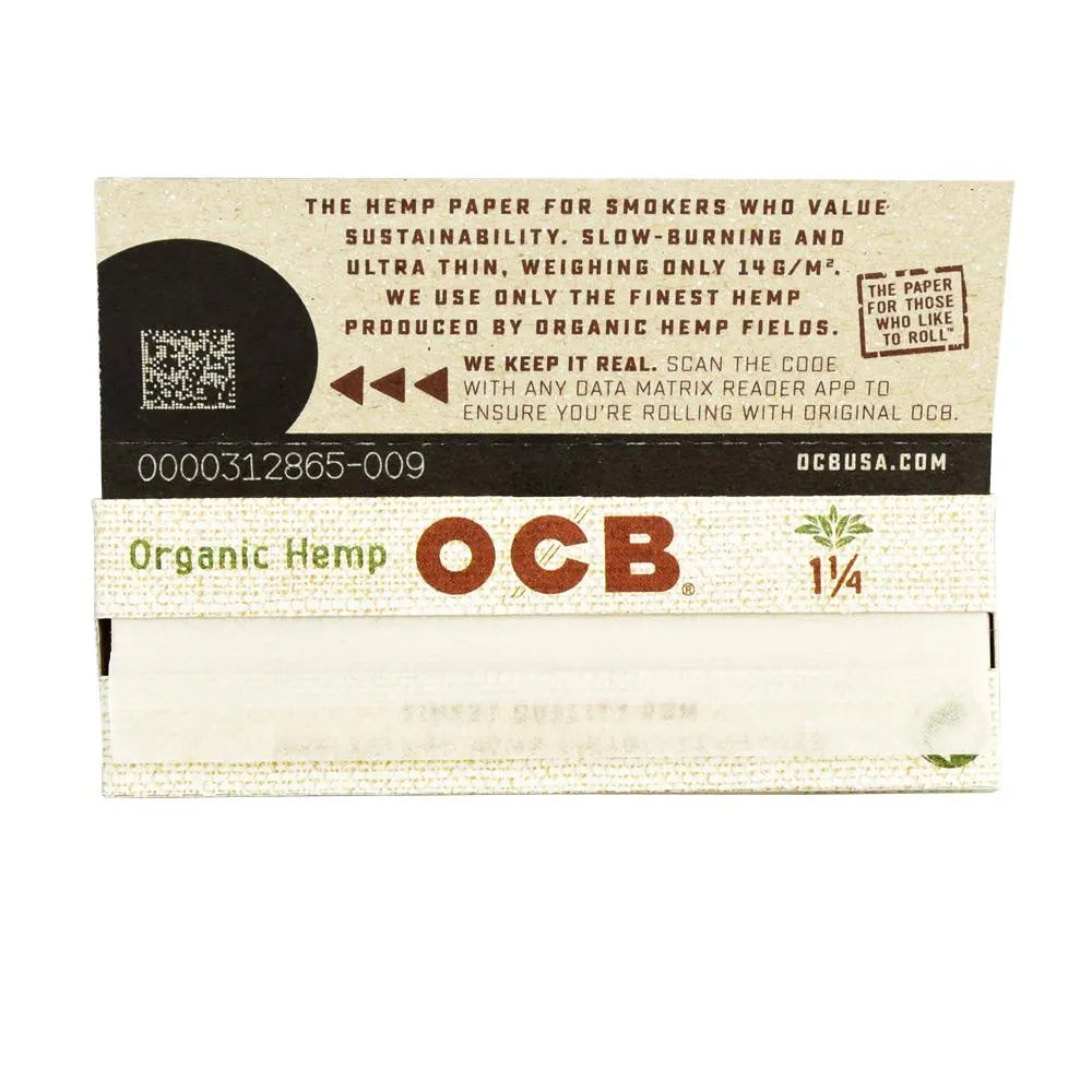 OCB Organic Hemp Rolling Papers (1 1/4" | 24-Pack)