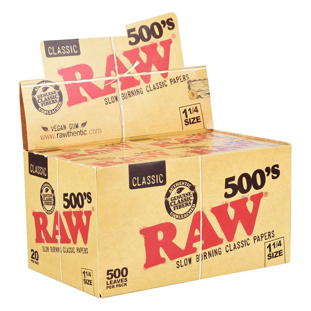 RAW Classic 500's Papers (1 1/4" | 20-Pack)