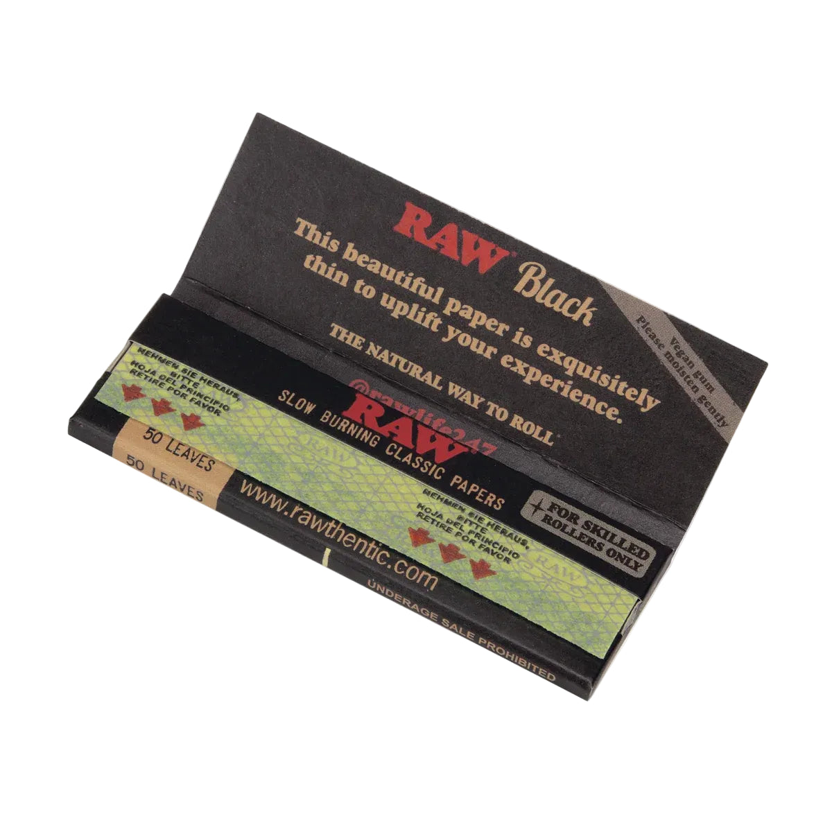 RAW Black Classic Papers (1 1/4" | 24-Pack)