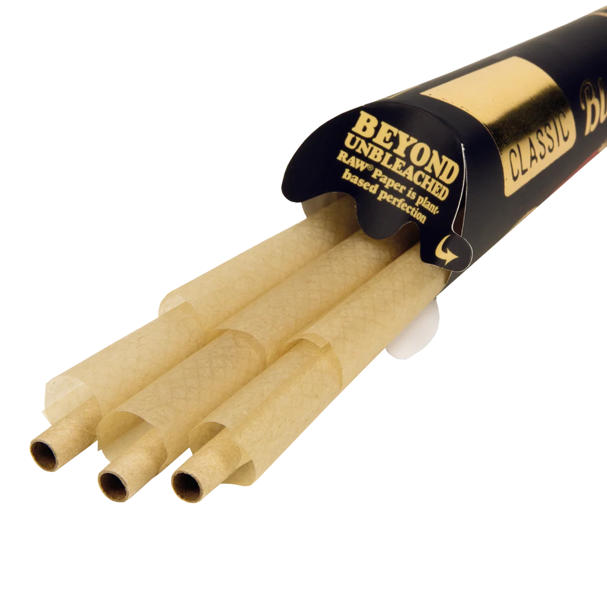 RAW Black Classic Pre-Rolled Cones (1 1/4" 6-Pack | 32-Pack)