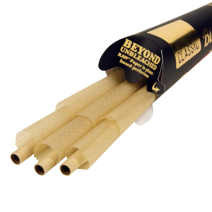 RAW Black Classic Pre-Rolled Cones (1 1/4" 6-Pack | 32-Pack)