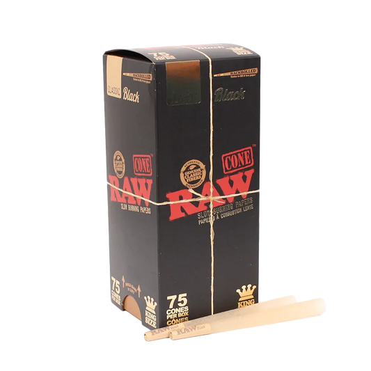 RAW Black Classic Cones (King Size | 75-Pack)