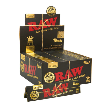 RAW Black Classic Papers (King Size Slim | 50-Pack)