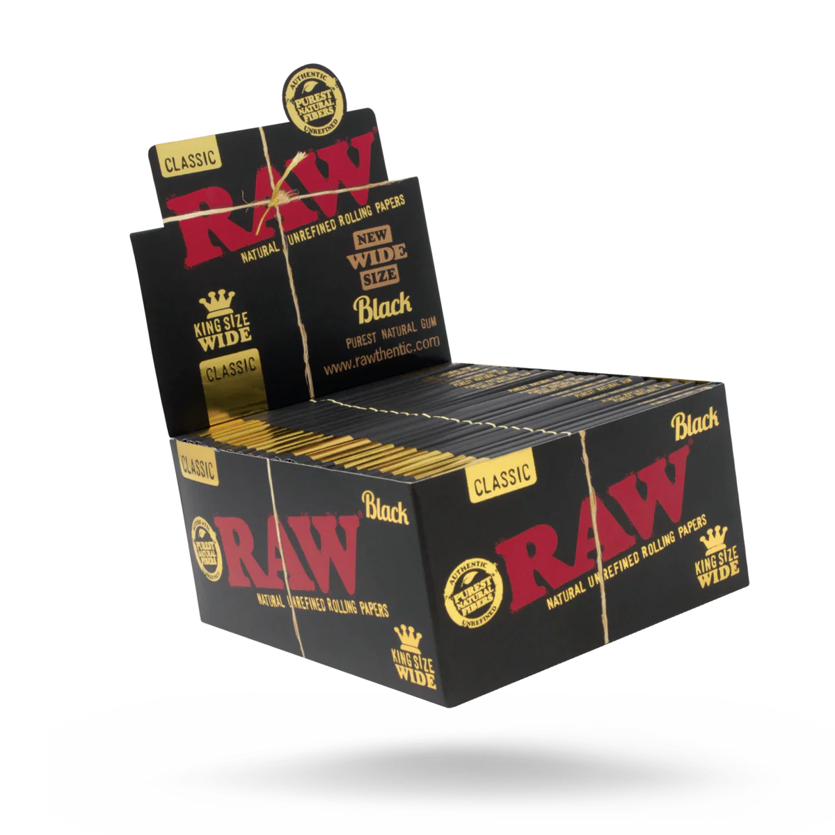 RAW Black Classic Papers (King Size Wide | 50-Pack)