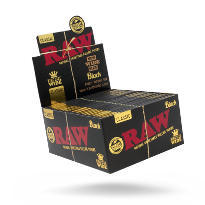 RAW Black Classic Papers (King Size Wide | 50-Pack)