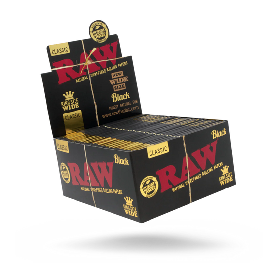 RAW Black Classic Papers (King Size Wide | 50-Pack)