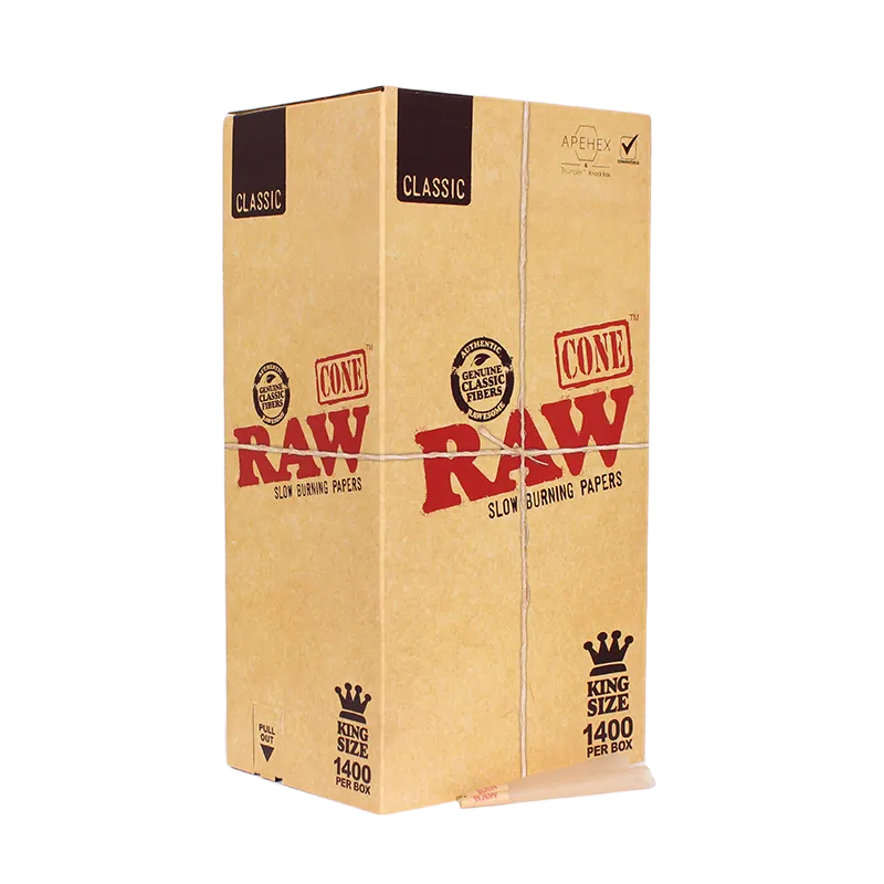RAW Classic Pre-Rolled Cones (King Size | 1,400-Pack)