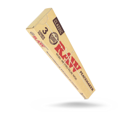 RAW Classic Pre-Rolled Cones (Peacemaker 3-Pack | 16-Pack)